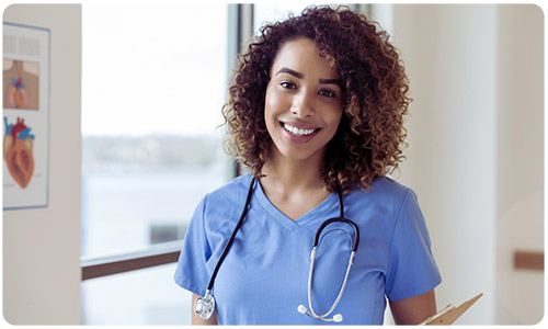 A photo of a medical professional.