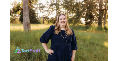 Anna, a school-based Occupational Therapist on her first contract assignment with TactStaff